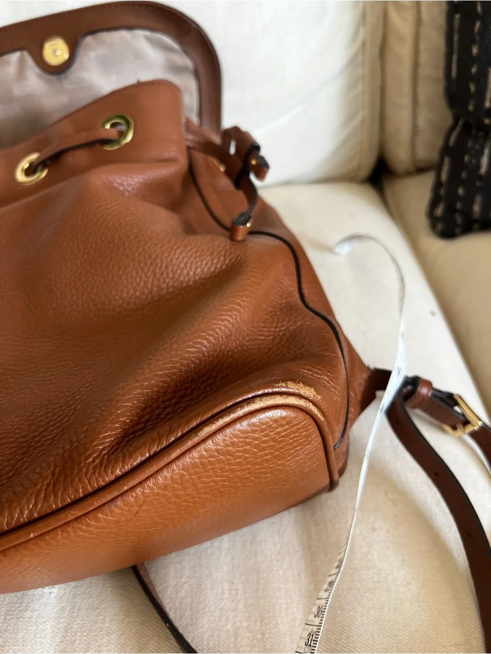 Michael Kors Brown Leather Backpack